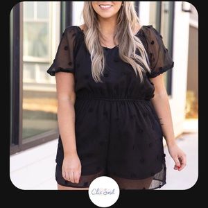 Chic soul black romper🖤 only used once